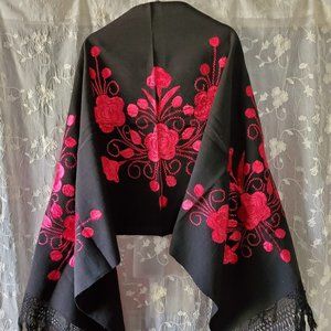 Vintage Embroidered Wrap/Shawl